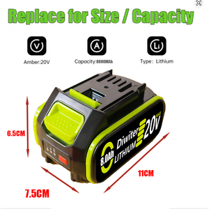 Nuova Batteria al Litio Originale Universale ad Alta Capacità 20V 8.0Ah/12.0Ah Compatibile con <span class=keywords><strong>Utensili</strong></span> Elettrici <span class=keywords><strong>WORX</strong></span> - Product Image 3