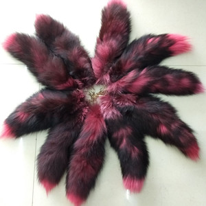 Queue de Renard Argenté Naturellement Colorée et Moelleuse, Grandes Tailles 38cm, 40cm, 45cm – Vente en Gros Chine - Product Image 5