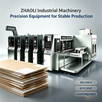 Machine de découpe et rainurage flexo 4 couleurs entièrement automatique pour carton ondulé avec transfert sous vide pour la fabrication de boîtes et l'impression