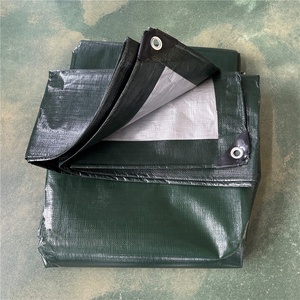 Lona Impermeable Laminada Lisa Ligera Verde Resistente a los Rayos UV y Desgarros con Ojales Reforzados para Camión, Coche, Piscina, Caravana - Product Image 2