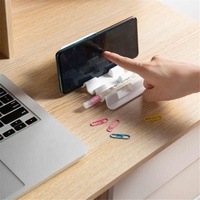 Support de téléphone de bureau multifonctionnel en plastique, supports de caméra ondulés, support de téléphone portable à double usage, support réglable