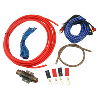 Kit d'installation de haut-parleur de caisson de basses, câble d'alimentation 8GA d'amplificateur de câblage de fil Audio de voiture de haute qualité