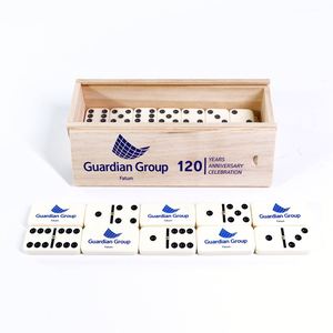 Juego de Dominó de 28 Piezas de Alta Calidad al por Mayor, Juego de Mesa con Dominós Dobles Seis en Blanco para Sublimación, con Caja de Madera - Product Image 3