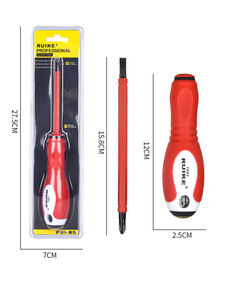 Tournevis testeur de tension isolé, cruciforme et plat, pour travaux électriques domestiques - Product Image 2