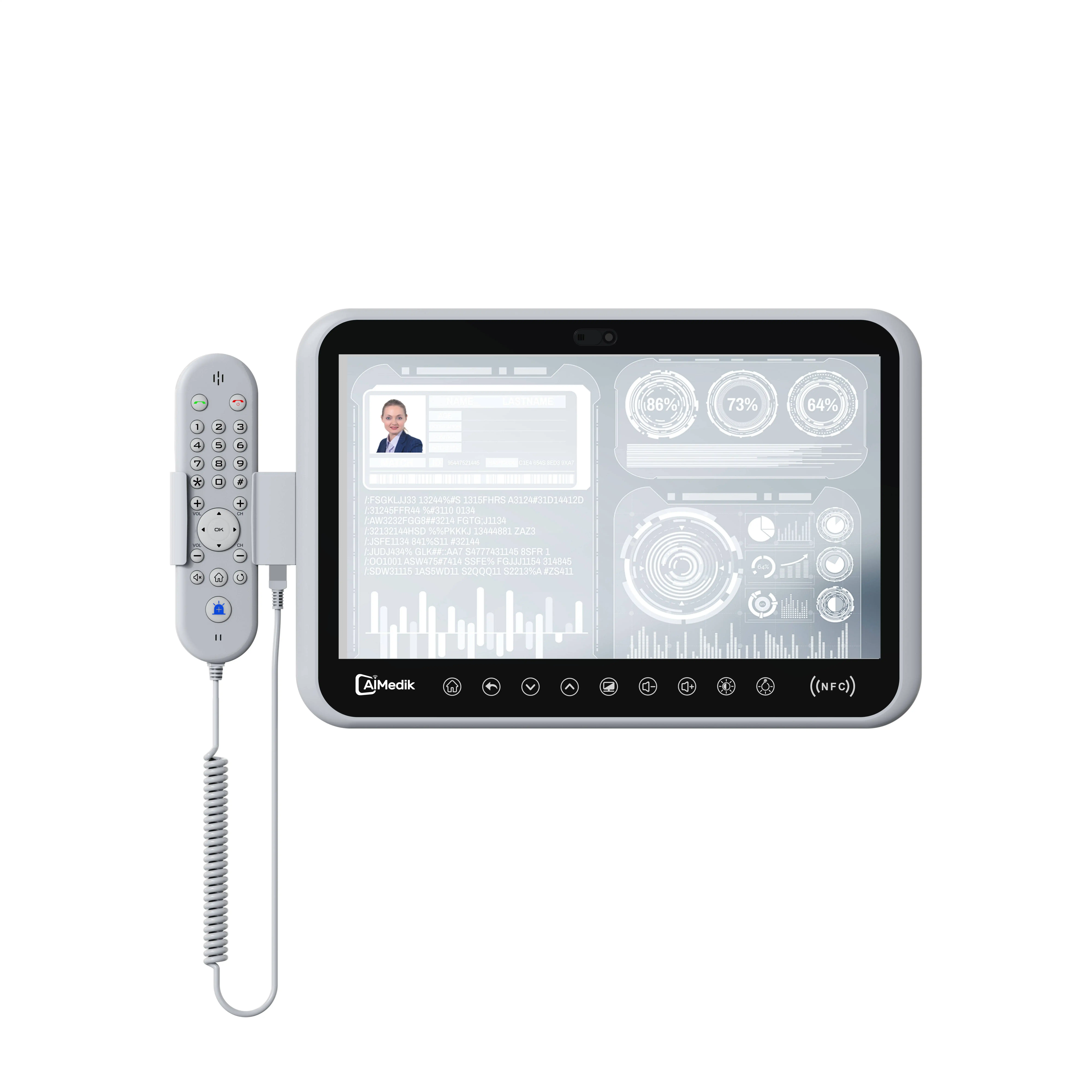 AIMEDIK 15,6 дюймовый медицинский Интеллектуальный информационно-развлекательный терминал медицинский ТВ планшетный ПК с Android, камерой, антибактериальным корпусом, IP65