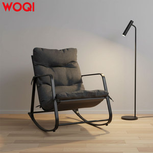 WOQI Poltrona Moderna in Rattan Pieghevole e Portatile, Comoda Sedia Sospesa per Soggiorno con Struttura in Metallo e Cuscino Confortevole, Ideale per Balcone - Product Image 6