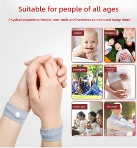 Akupresür Polyester Bileklikler Anti-Kusma Bilekliği Araba Deniz Uçak Seyahat Hastalığına Karşı Nefes Alabilen Yumuşak - Product Image 6