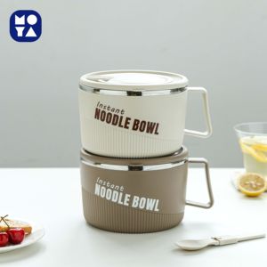 ชุดกล่องอาหารกลางวันสำหรับพนักงานออฟฟิศนักศึกษา  ทำจากสแตนเลส 304  พร้อมถ้วยขนม ถ้วยบะหมี่  ป้องกันการรั่วซึม  วัสดุเกรดอาหาร ฝาพลาสติก - Product Image 2