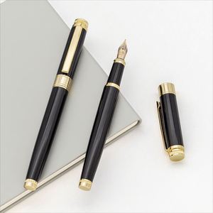 Luxury Exclusive Custom Logo Metal Fountain <b>Pen</b> Business <b>Ballpoint</b> <b>Pens</b> Black with Logo for Finance & Students Business Gift - Product Image 3