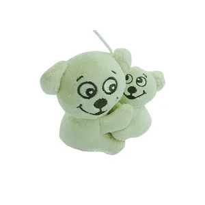 Özelleştirilmiş tedarik pp pamuk doldurulmuş oyuncak anne ve oğlu oyuncak ayı hediye seti