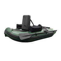 Bote de Pesca Inflable TOURUS TS-FB01 de 170 cm, Venta al Por Mayor 2026, con Asiento Individual de PVC, Estable y Duradero, Garantía de 5 Años