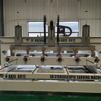 Machine de fraisage CNC 4 axes pour le travail du bois avec alimentation automatique des outils, contrôle NC Studio & Syntec, PLC & moteur