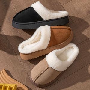 Nouvelles pantoufles en coton pour femmes, épaisses, pour l'automne et l'hiver, usage domestique et intérieur, chaudes et épaissies - Product Image 1