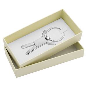 Caja de cartón color marfil para llaveros, estuche de almacenamiento para regalos, soporte para accesorios promocionales, bandeja de exhibición - Product Image 1