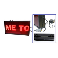 Affichage à LED avec RS232/RS485/TCP/IP étanche pour les appels de file d'attente extérieure et le système de stationnement Boîtier en aluminium