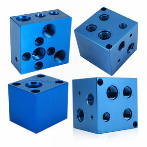 Bloque de válvulas hidráulicas de válvula de colector de hierro fundido de fábrica del fabricante, grupo de válvulas hidráulicas, bloque de válvulas de aluminio de acero - Product Image 4