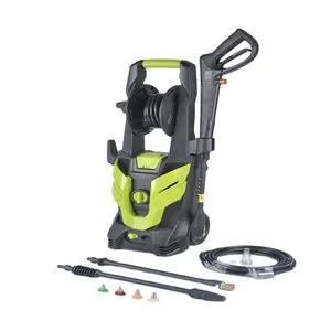 Portable High Pressure Washer Electric Car Washer High Pressure Cleaner 90bar Max. Pressure 8.7/10.4kg 252x258x819mm OLD603B 8.7