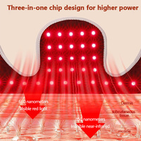 EYCO Nouveau Gilet de Thérapie par Lumière Rouge de Grade Médical Veste Portable pour la Récupération Corporelle Lumière 660nm Ciblant les Douleurs d'Épaule et de Dos
