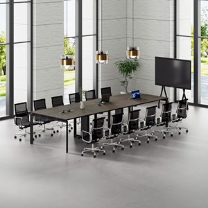 Fabricant de mobilier de bureau, <span class=keywords><strong>table</strong></span> de réunion sur mesure de grande taille pour 14 personnes, ensemble de <span class=keywords><strong>table</strong></span> et de chaises pour salle de réunion - Product Image 1