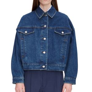Veste en jean vintage pour femme, style printemps-automne, nouvelle collection, coupe ample américaine, haut de gamme, décontractée - Product Image 4