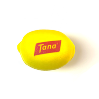 Balle anti-stress en mousse PU en forme de citron avec impression de logo personnalisé en gros pour la promotion de marques de fruits et les cadeaux de salons professionnels
