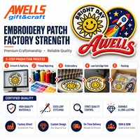 Set Patch Bordir Kustom Tema Perjalanan, Berkemah, dan Luar Angkasa untuk Jaket, Tas Ransel, Topi, dan Pakaian Luar Ruangan AWELLS