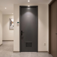 Porte d'entrée coulissante en aluminium haut de gamme au design moderne, résistante au feu 1,5 heure, pour usage extérieur en villas et hôtels