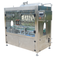 Máquina de Llenado al Vacío Lineal Controlada por PLC de 16 Boquillas, Llenadora Automática de Líquidos por Presión Negativa para Plástico/Vidrio/Metal
