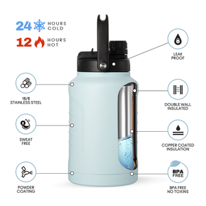 Per il Fitness all'ingrosso 192oz in acciaio inox ampia bocca <span class=keywords><strong>Design</strong></span> <span class=keywords><strong>brocca</strong></span> di <span class=keywords><strong>acqua</strong></span> con manico di grande capacità sport borraccia per viaggiare - Product Image 5