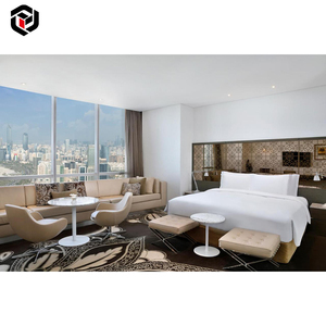 Ensemble de meubles de chambre d'hôtel <span class=keywords><strong>Hilton</strong></span> Garden Inn 4 étoiles sur mesure de luxe moderne en bois de qualité E1 pour appartement à Dubaï - Product Image 6