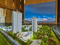 Modèles architecturaux 3D pour l'exposition Échelle Estate House Ville personnalisée Arbres miniatures Planification urbaine Conception miniature