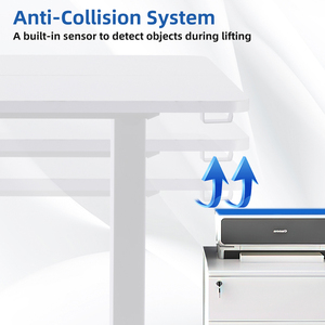 Bền động cơ duy nhất chiều cao-điều chỉnh điện đứng bàn 1200*600*15 mét kim loại văn phòng bảng với 80kg/176lb tải công suất - Product Image 6