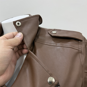 <span class=keywords><strong>Imitation</strong></span> <span class=keywords><strong>Cuir</strong></span> Femmes Slim Sashes Casual Biker Vestes Outwear <span class=keywords><strong>Femme</strong></span> Tops BF Style Noir Veste En <span class=keywords><strong>Cuir</strong></span> <span class=keywords><strong>Manteau</strong></span> - Product Image 5