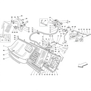 Radiador de Aluminio de Alta Calidad para Sistema de Refrigeración de Motor Ferrari 599 SA GTB GTO, Número de Pieza 227454 - Product Image 6