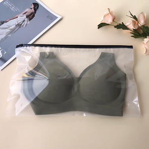 T-shirt Eva personnalisé sacs en plastique à fermeture éclair poly givré pour vêtements chaussures sous-vêtements chaussettes fourrure emballage d'expédition - Product Image 5