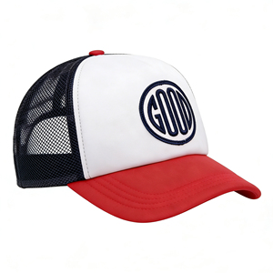 Casquette de camionneur en maille brodée GOOD – Casquette légère, respirante et réglable avec fermeture snapback pour les sports de plein air - Product Image 2