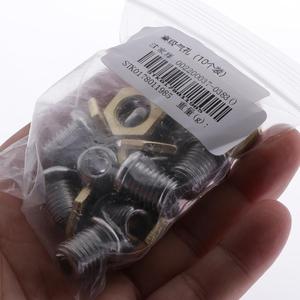 Set di 10 pezzi professionale di batteria in acciaio inossidabile rullante Bass Tom con testine a rete per uso da concerto include dado della guarnizione della presa d'aria - Product Image 6