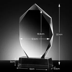 Prix en verre gravé personnalisé Accord Crystal Corporate Trophy Company Awards Ceremony Glass Trophy Sports Trophées <span class=keywords><strong>LOGO</strong></span> GRATUIT - Product Image 6