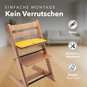 Cuscino Premium Bicolore in <span class=keywords><strong>Feltro</strong></span> per Seggiolone con Cinghie di Sicurezza per Sedia da Bambino - Product Image 2