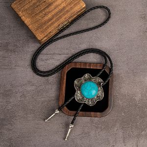 Colar de Couro Retrô Europeu e Americano 2026 com Cordão Longo em Y e Fio de Couro - Product Image 4