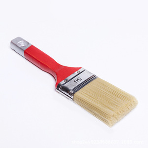 Flat Sash Paint <b>Brush</b> 15mm <b>PET</b> Bristles Red Handle For Home Painting - Product Image 3