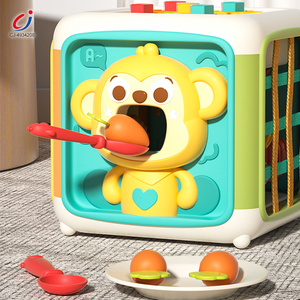 Chengji bébé sensoriel occupé balle dessin animé occupé Cube <span class=keywords><strong>jouets</strong></span> apprentissage motricité fine voyage sensoriel <span class=keywords><strong>jouets</strong></span> éducatifs pour les tout-petits - Product Image 3