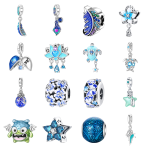 2023 Phong Cách Tôn Giáo Mỹ 925 Sterling bạc trang sức với CZ & zircon Hoa Bướm Mặt dây chuyền cho phụ nữ - Product Image 1