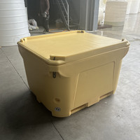 Vente en gros de boîtes isothermes de pêche personnalisées en rotomoulage rigide pour transporter du poisson, boîte isotherme de pêche de 1000 litres, personnalisable