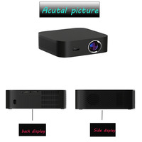 Mini Proyector Portátil A6 1080p para Cine en Casa, Negro, Smart Android 13, 420 Lúmenes, Altavoces Integrados, Video para Teléfono, LCD