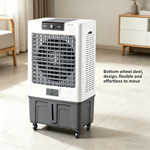 Ventilateur Rafraîchisseur d'Air Portable Silencieux pour Maison et Chambre, Humidificateur avec Télécommande, Minuteur Réglable, Ultra Silencieux, en Plastique, 40 cm - Product Image 6