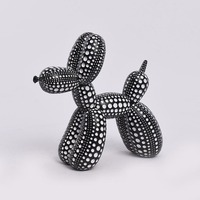 Cadeaux créatifs pour le bureau Figurine d'animal en résine décorative Statue de chien en résine pour la décoration de la maison