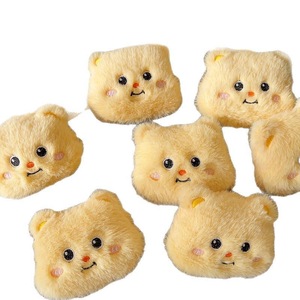 Porte-clés en peluche Butter Bear, forme 3D, breloque de sac brodée, cadeau pour étudiants - Product Image 4