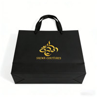 Sacs en papier personnalisés, écologiques, robustes et durables, avec logo imprimé et poignées en ruban, pour la vente au détail de lunettes et de montres de luxe