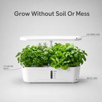 Kit de jardin hydroponique intelligent 3 modules, avec lumière de croissance LED et arrosage automatique, pour la culture de légumes d'intérieur à la maison et en cuisine